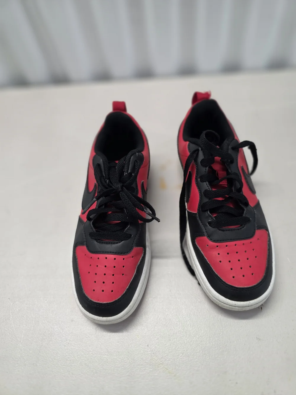 Nike Court Borough Low Recraft Shoes Youth 4Y Red Black Basketball DV5456-600
